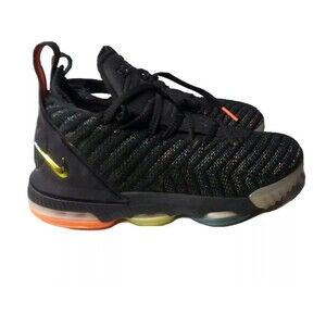Nike LeBron 16 Basketball Shoes Boys Size 7 AQ2465-004 Black 